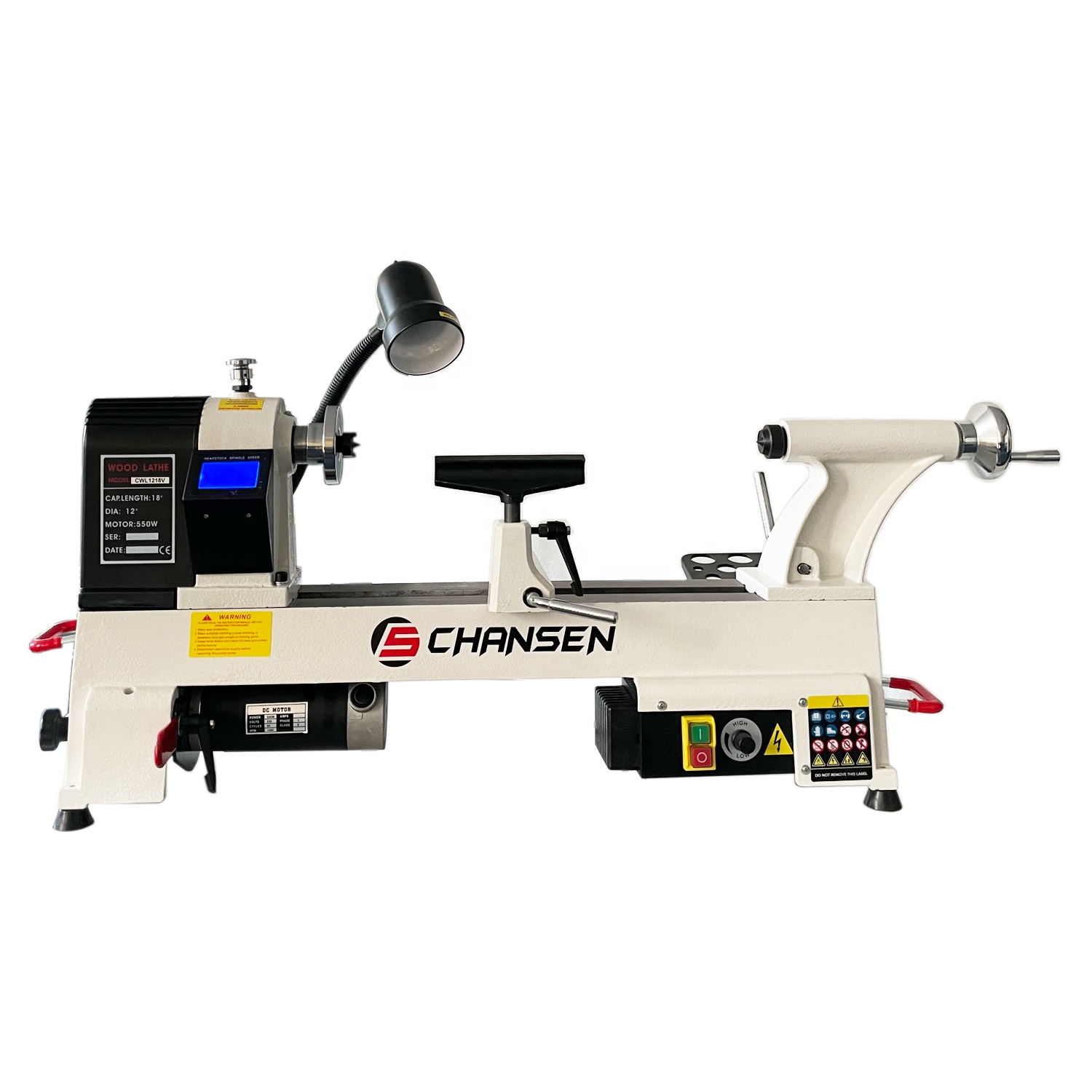 Woodworking Lathe Variable Speed 550W - CHANSEN Artikel # CWL1218V 12