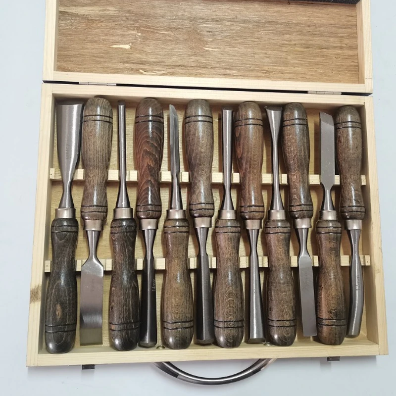 Woodturning Tools Set Hss - Handgereedschap voor houtdraaien, 12-delige set, HSS