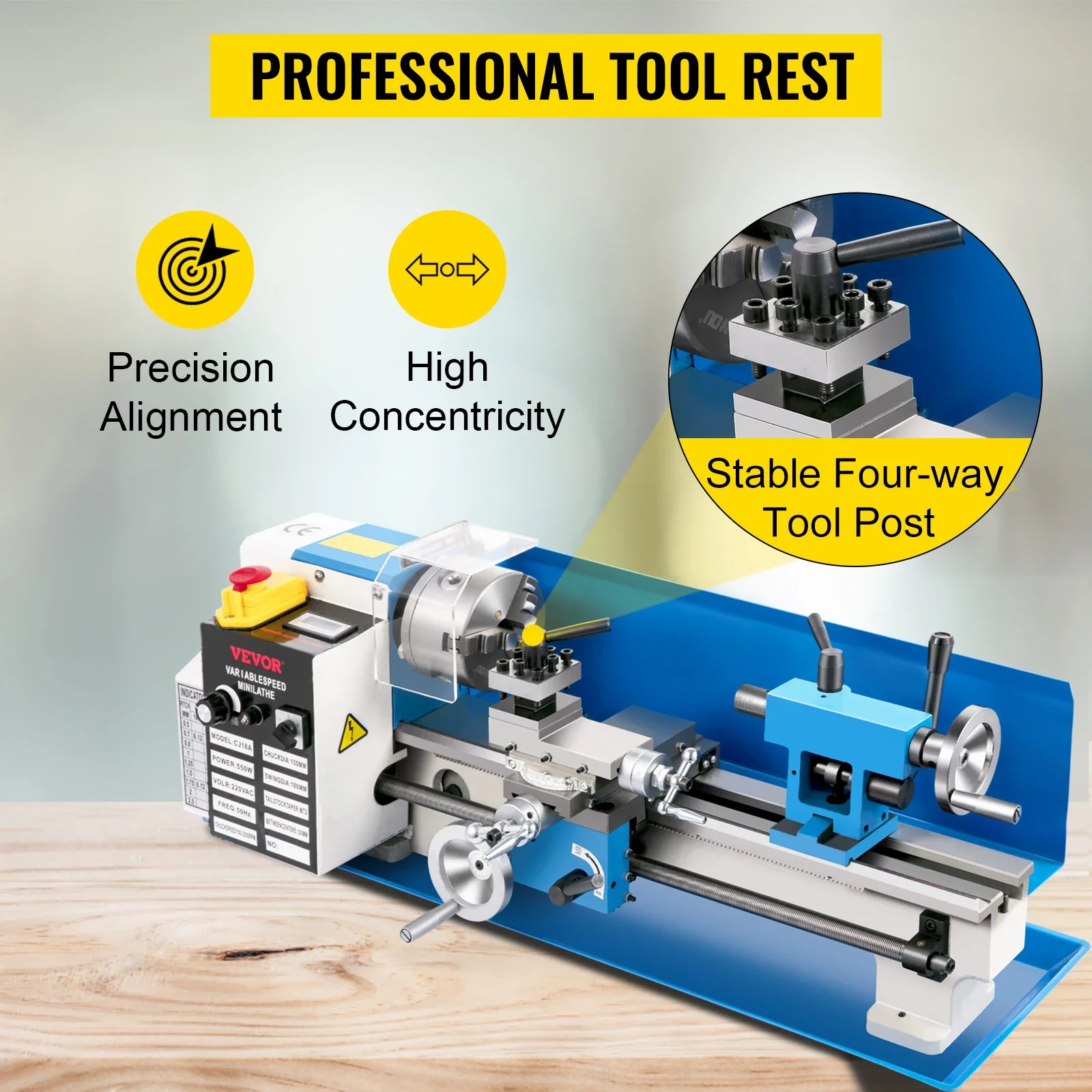 SIHAO Mini Metaaldraaibank 7x1 - Mini Metal Lathe 7X14 recensie en prijs