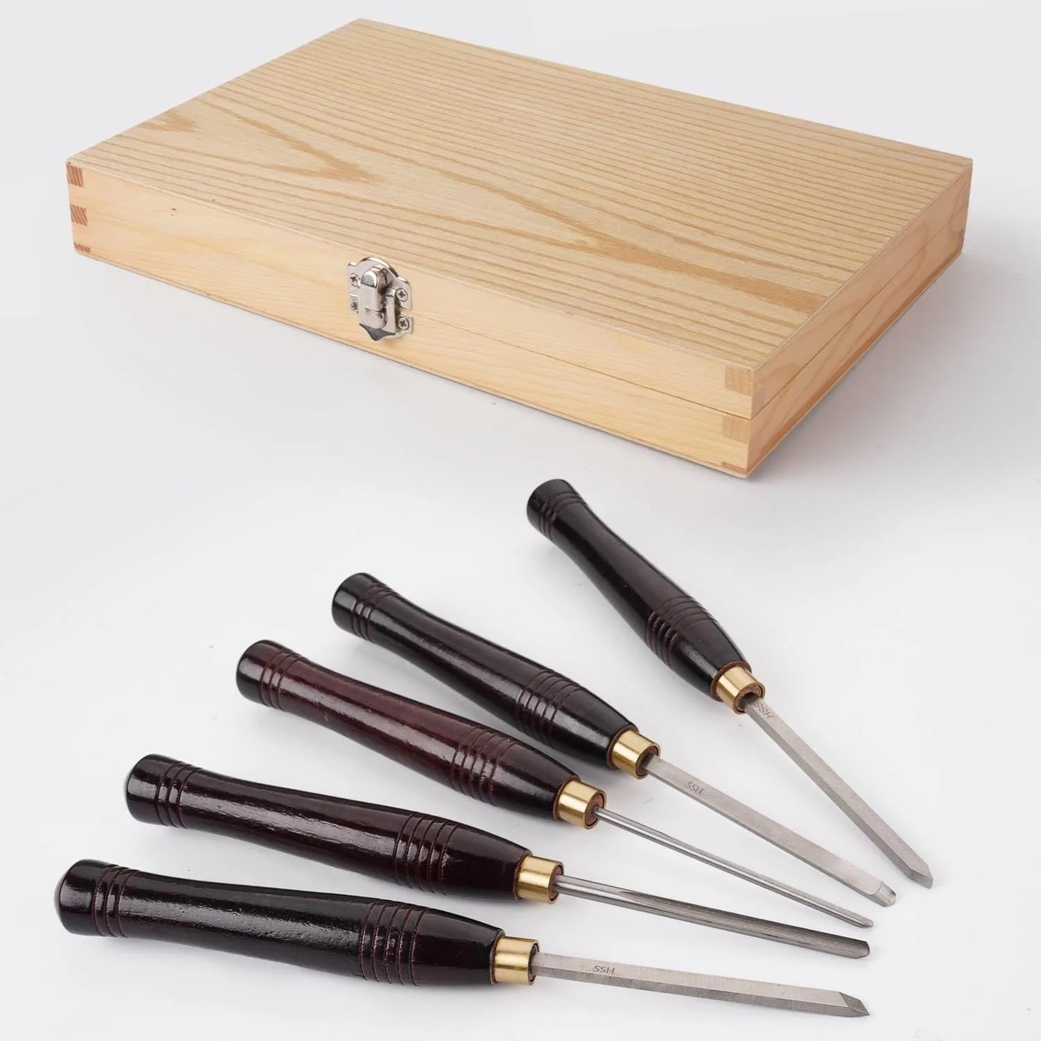 5-delige HSS houtdraaigereedsc - Woodturning Tools Set Hss recensie en prijs
