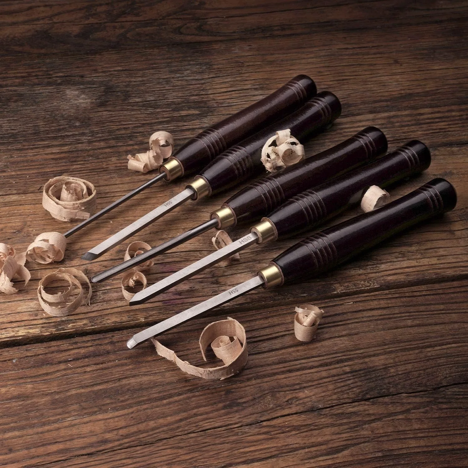 5-delige HSS houtdraaigereedsc - Woodturning Tools Set Hss recensie en prijs