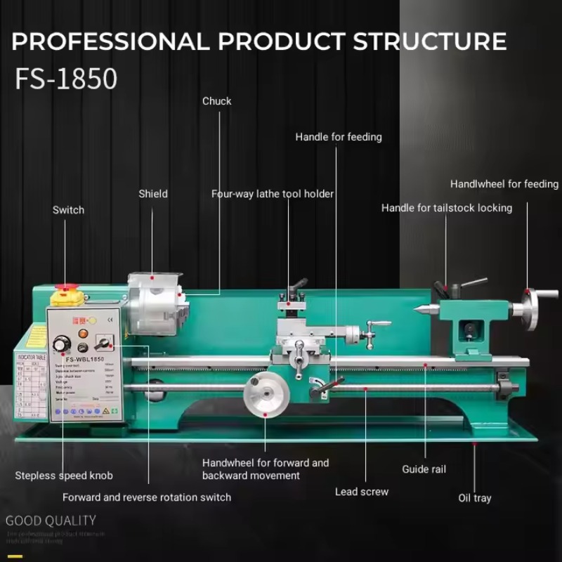 FS-WBL1850 2024 Nieuw Model Mi - Bench Lathe 750W Metal recensie en prijs