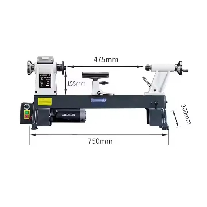 550W Mini Houtdraaibank met tr - Woodworking Lathe Variable Speed 550W recensie en prijs
