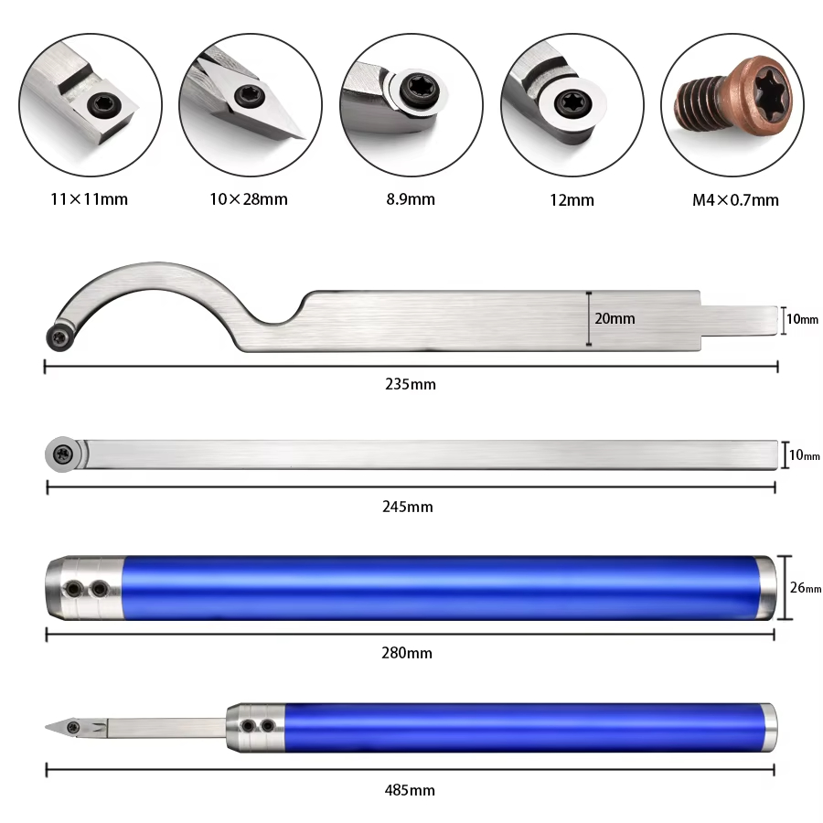 6-delige houtbewerkingsgereeds - Woodturning Tools Set Hss recensie en prijs