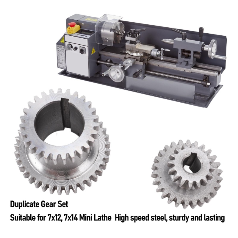 Metalen tandwielset, 2 snelhed - Mini Metal Lathe 7X14 recensie en prijs