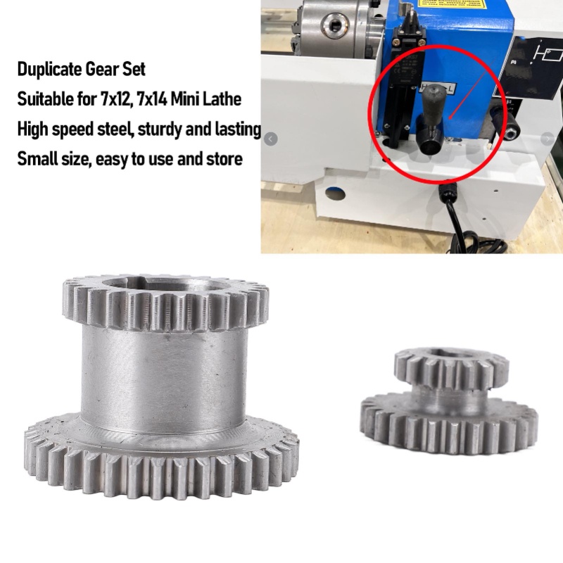 Metalen tandwielset, 2 snelhed - Mini Metal Lathe 7X14 recensie en prijs