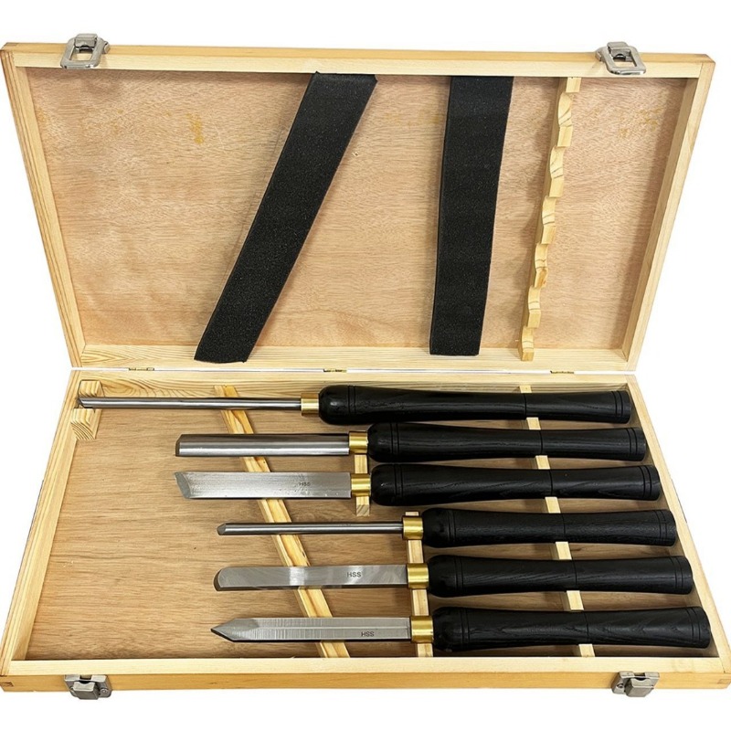 6 stks/set van handvat draaiba - Woodturning Tools Set Hss recensie en prijs