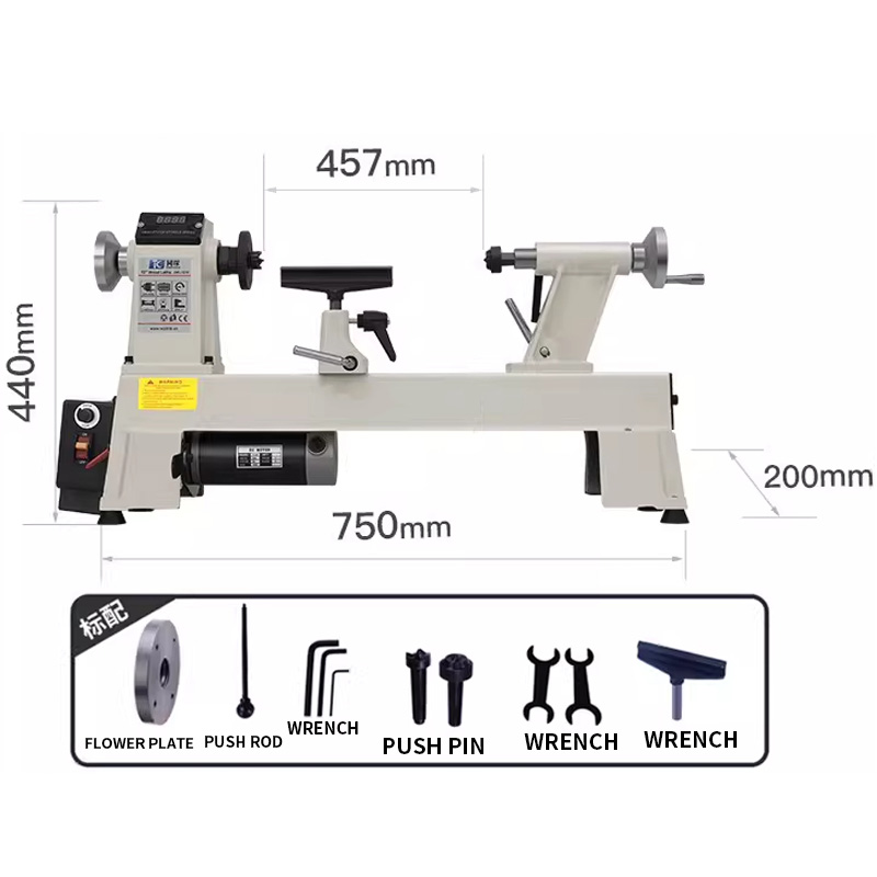 550W/900W Houtbewerkingsdraaib - Woodworking Lathe Variable Speed 550W recensie en prijs