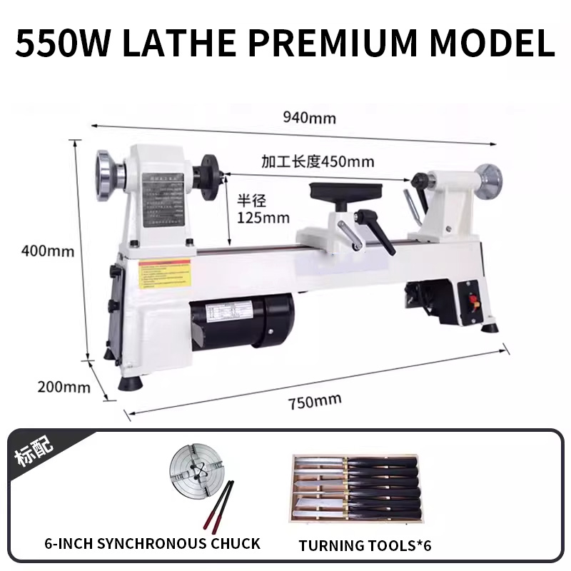 550W/900W Houtbewerkingsdraaib - Woodworking Lathe Variable Speed 550W recensie en prijs