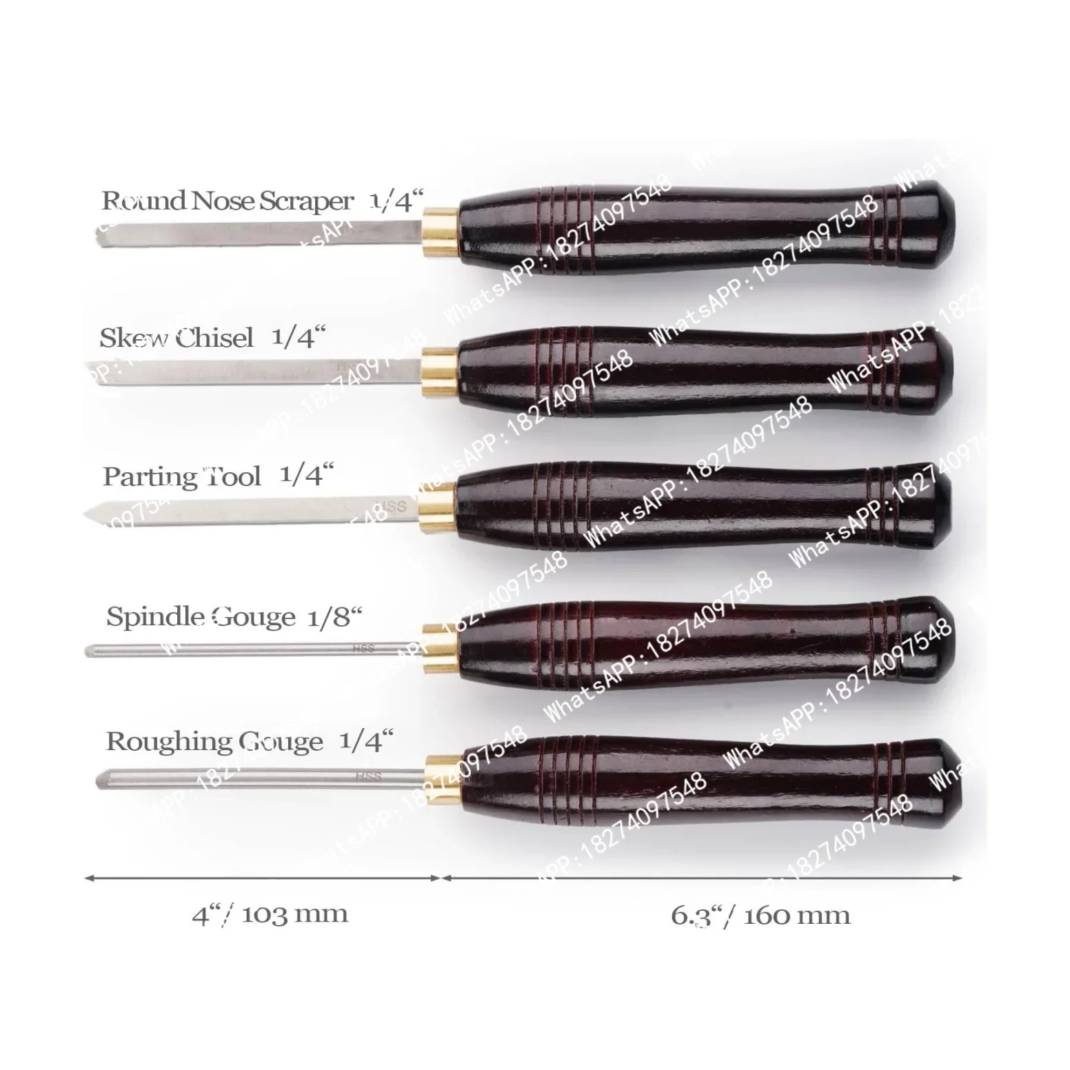 5-delige HSS houtdraaibankbeit - Woodturning Tools Set Hss recensie en prijs